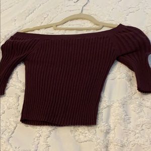 Kendall and Kylie off the shoulder crop top